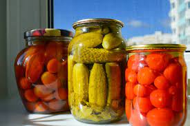 preserved fruit and vegetables