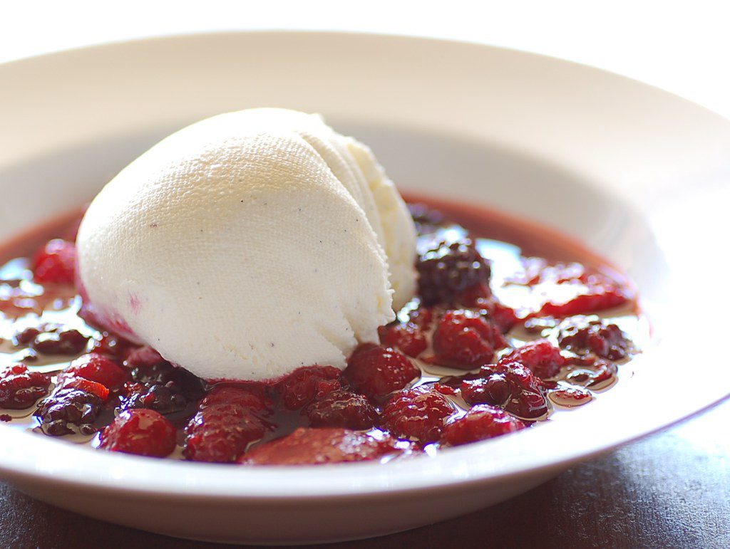 berry and cream