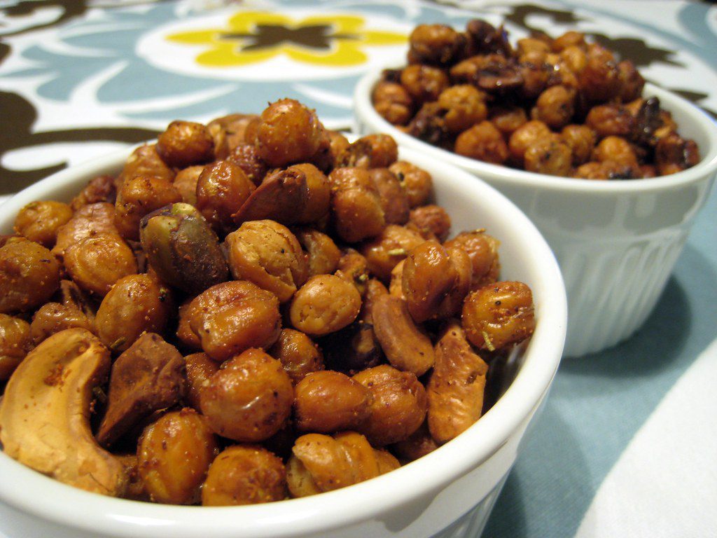 how to roast chick peas