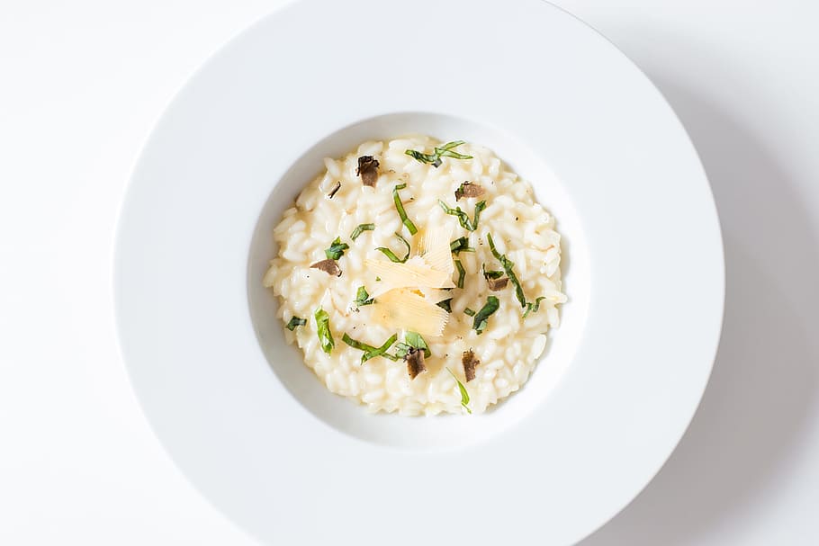 pumpkin and chicken risotto