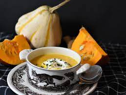 pumpkin with yoghurt dressing