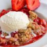 peach crumble