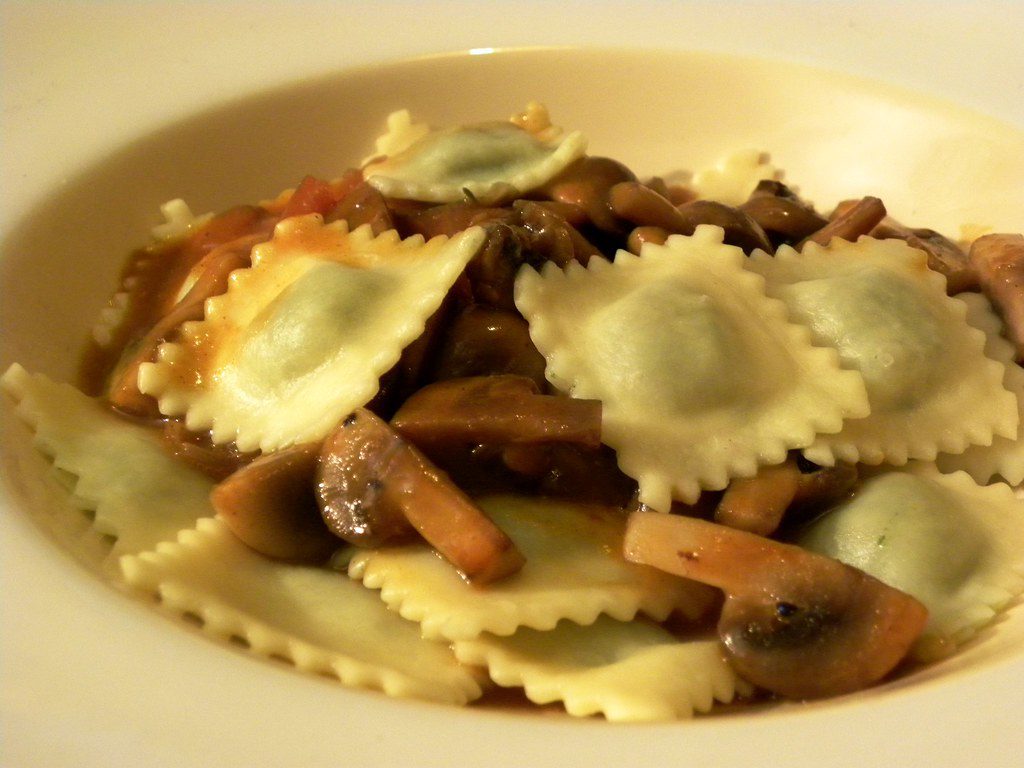spinach and ricotta ravioli
