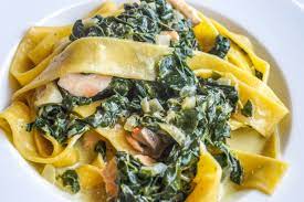 spinach noodles