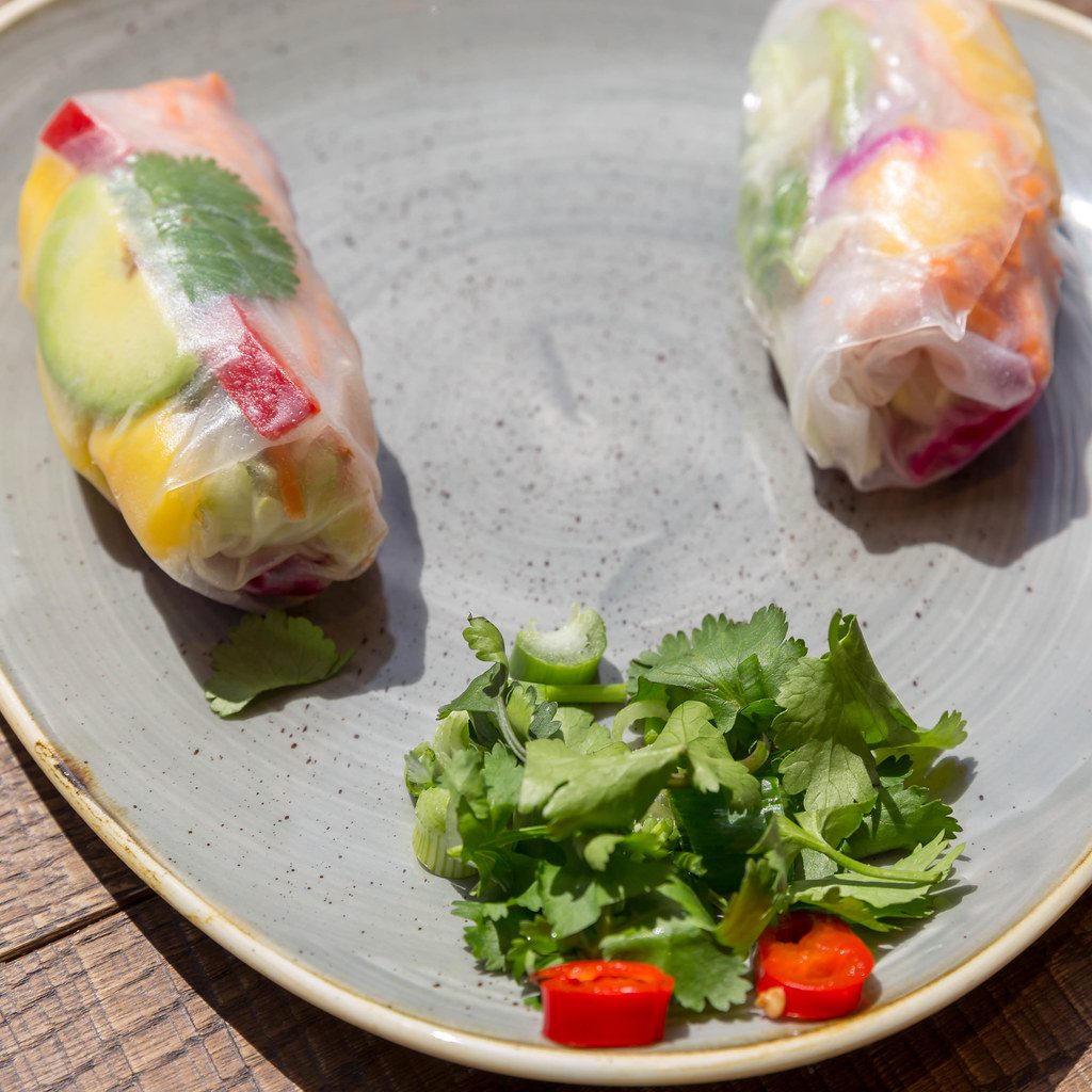 Avocado Rice Paper Rolls