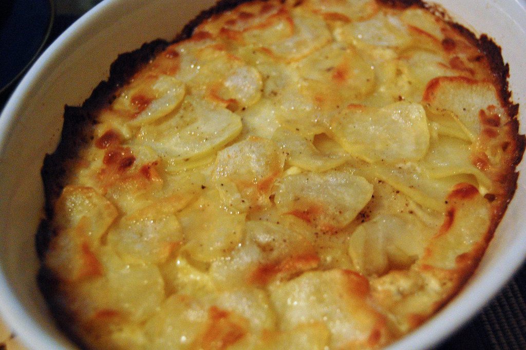 potatoes baked in cream