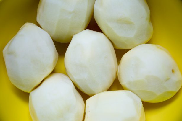 potatoes brushed