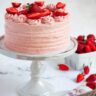 strawberries and cream cake