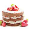 strawberries and cream sponge cake