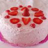 strawberries cake