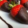 strawberries dipped in chocolate